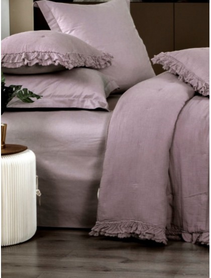Cloud Stonewashed Cotton (пыльная орхидея) комплект с одеялом "KAZANOV.A." Евро